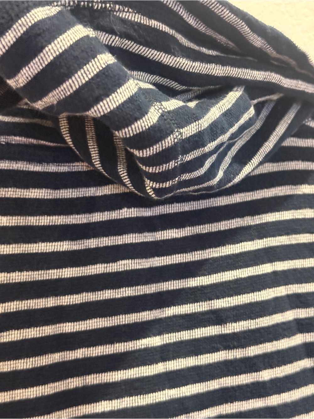 J. Crew Striped Cowl Neck Sweater - Black & White - Picture 4 of 8